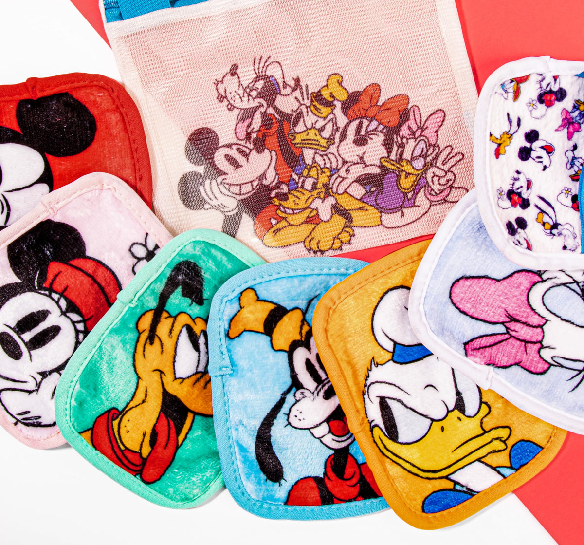 The Original Makeup Eraser, 7-Day Set, Erase All Makeup with Just Water, Including Waterproof Mascara, Eyeliner, Foundation, Lipstick, Sunscreen, and More! Mickey and Friends, 7ct.