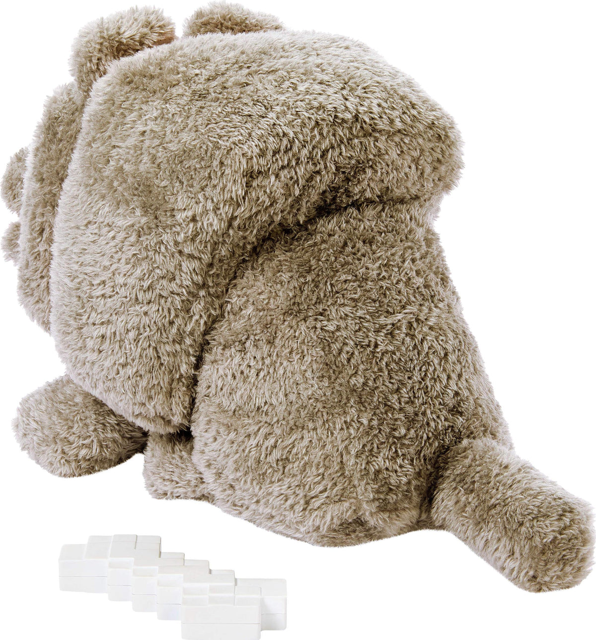 Mattel Minecraft Dennis the Wolf Plush Toy with Sound and Feeding Action