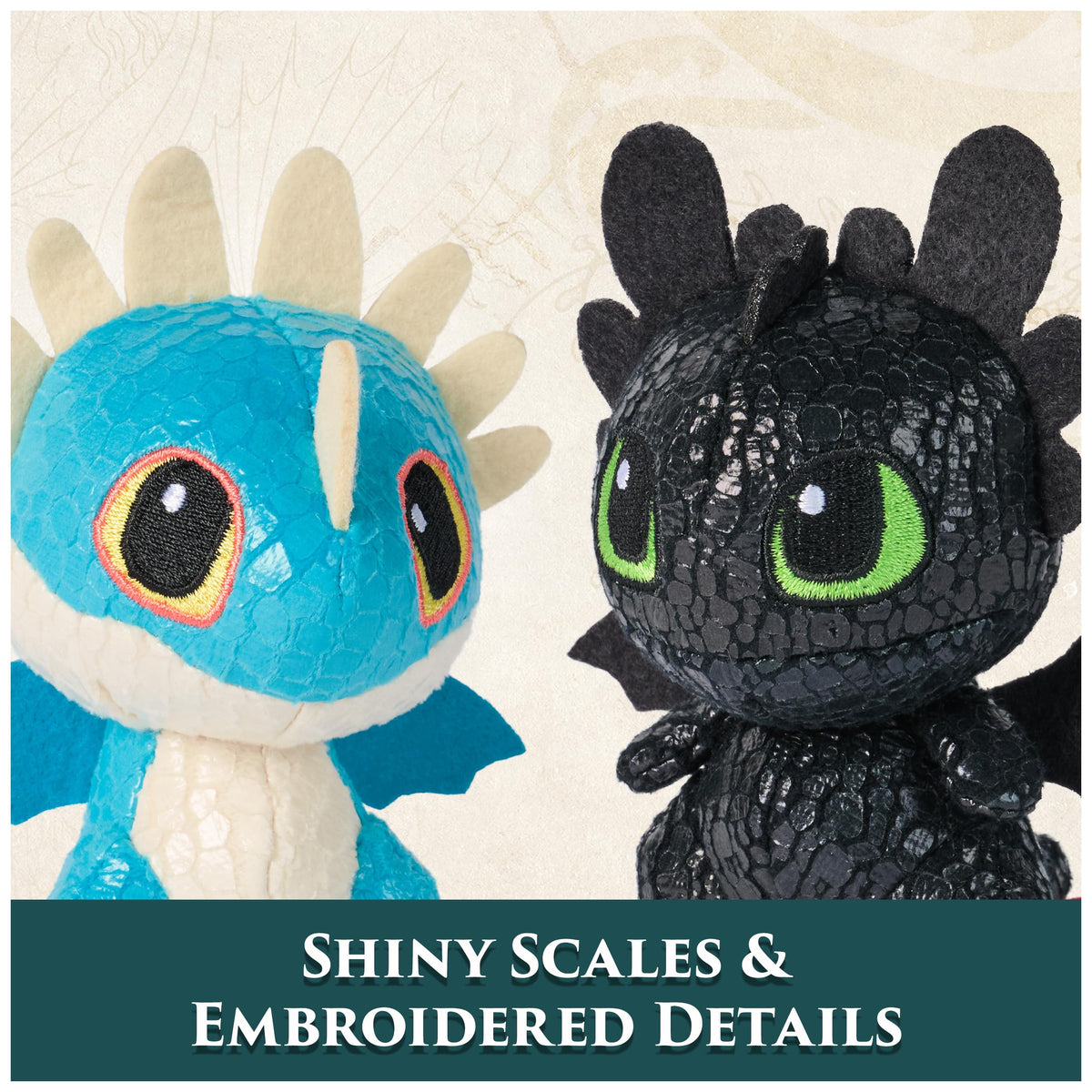 DreamWorks How to Train Your Dragon Toothless & Deadly Nadder 3” Plush Toys