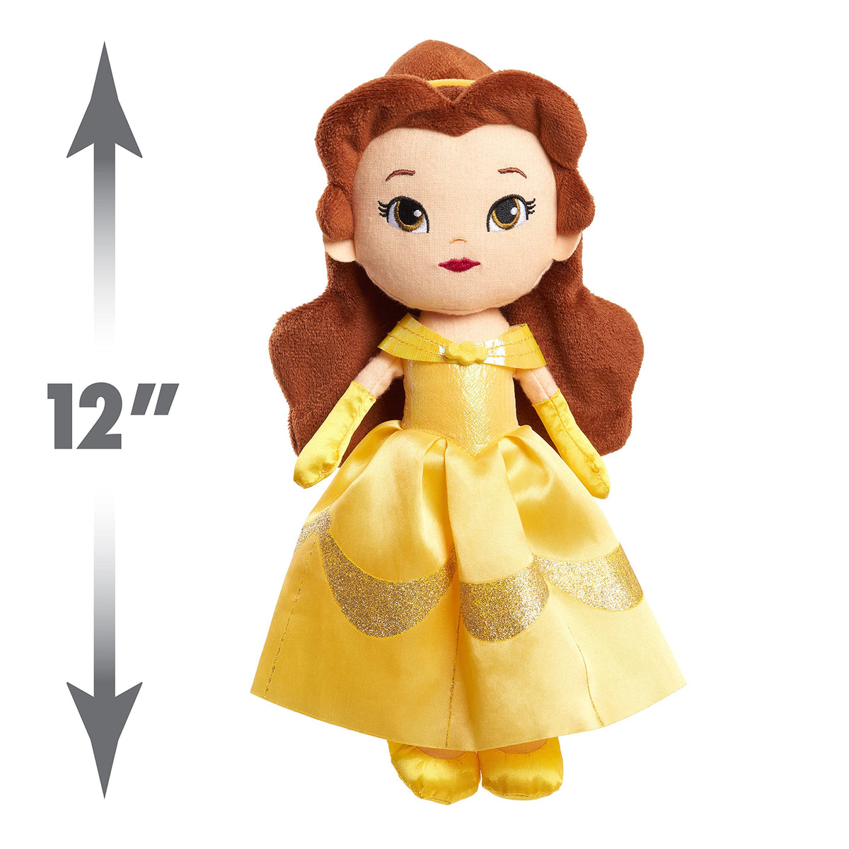 Disney Princess So Sweet 12-Inch Plush Belle in Yellow Dress, Beauty and the Beast
