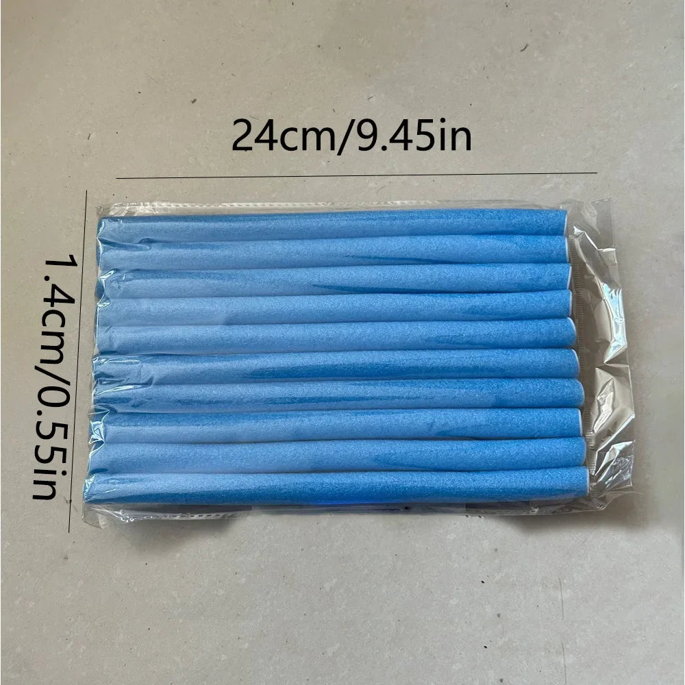 10pcs Universal Perm Curling Bar Hair Curling Stick Colorful Sponge Curling Iron Pearl Cotton Eva Curling Iron