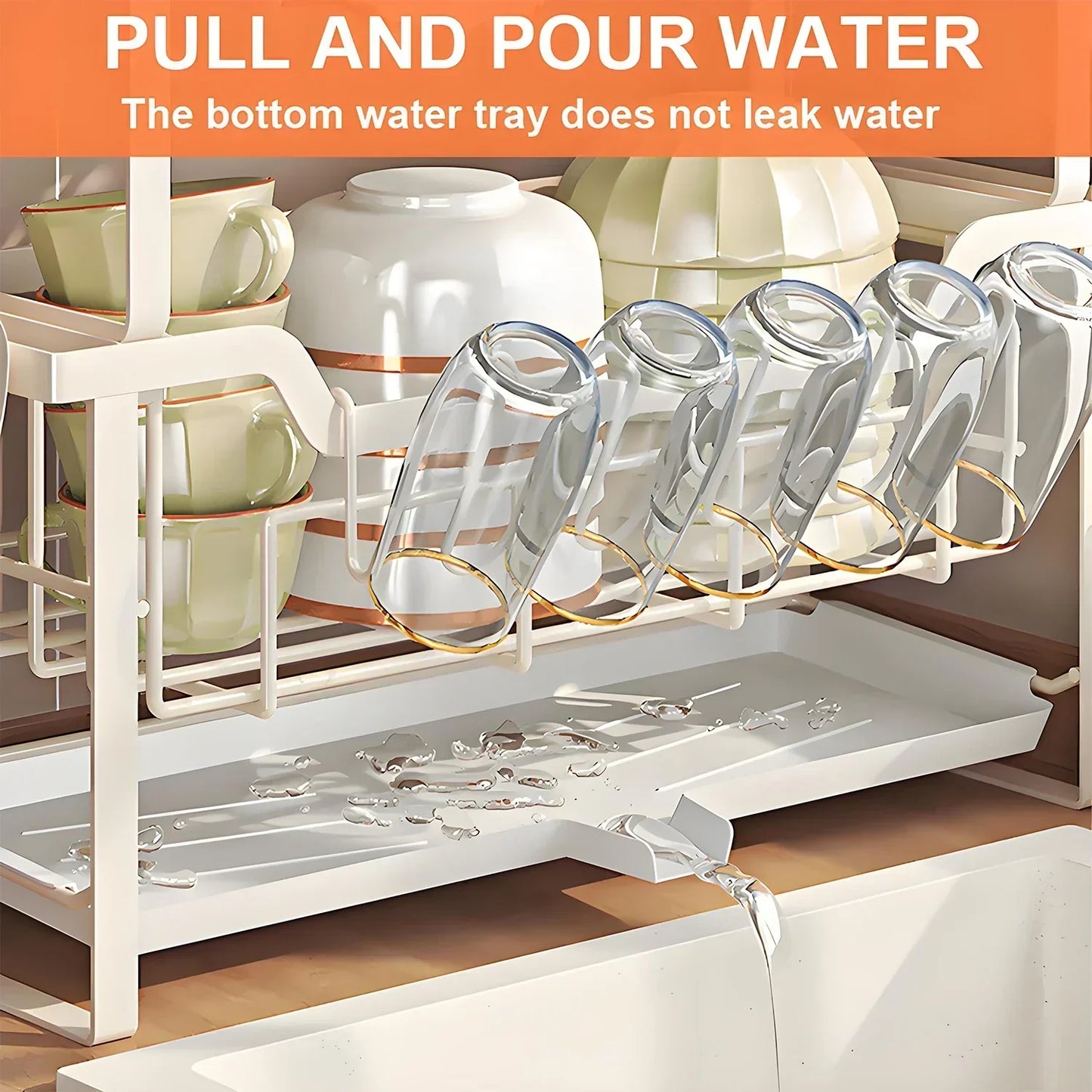 Kitchen Bowl and Plate Organizer