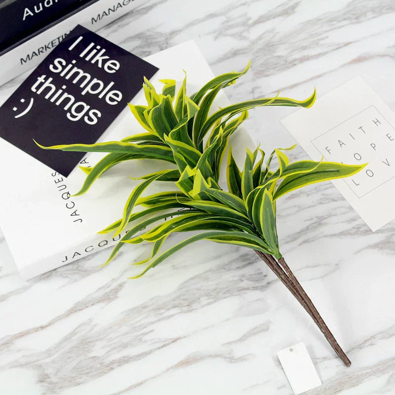 Artificial Bamboo Monstera Decor