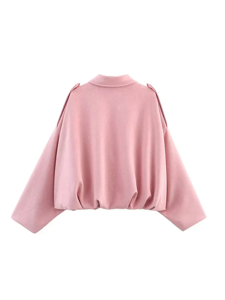 TFMLN 2025 Women Suede Bomber