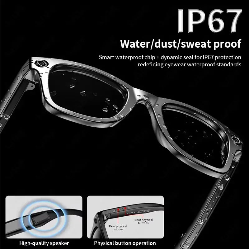 TOP 1 for Meta AI Smart Glasses 13MP Camera Video Recording 100+ Languages Translation Sunglasses Bluetooth Call Music Play