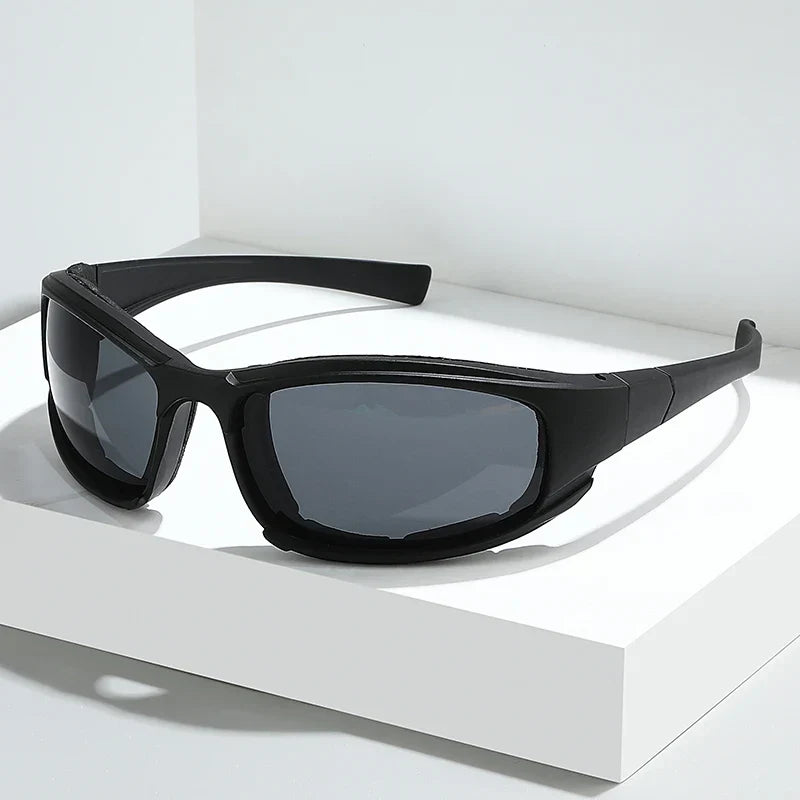 Black Silver Cycling Sports Sunglasses