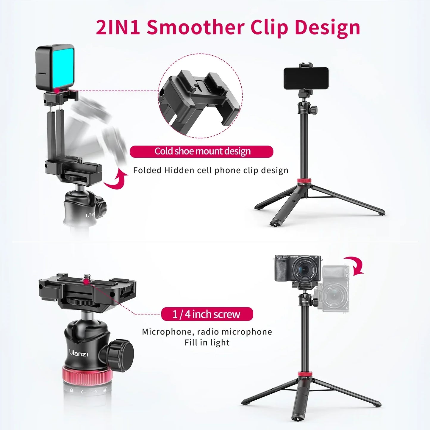 Ulanzi MT-44 Extendable Selfie Stick