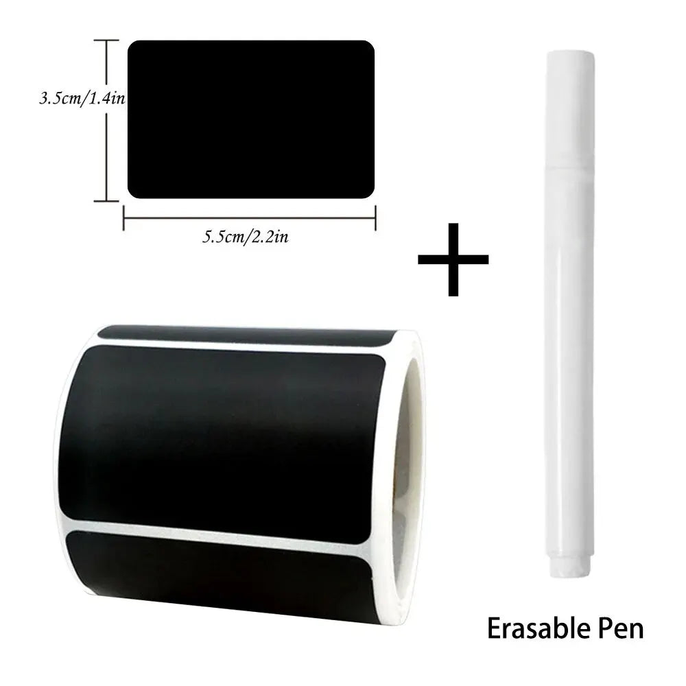 Removable Chalkboard Label Stickers Set