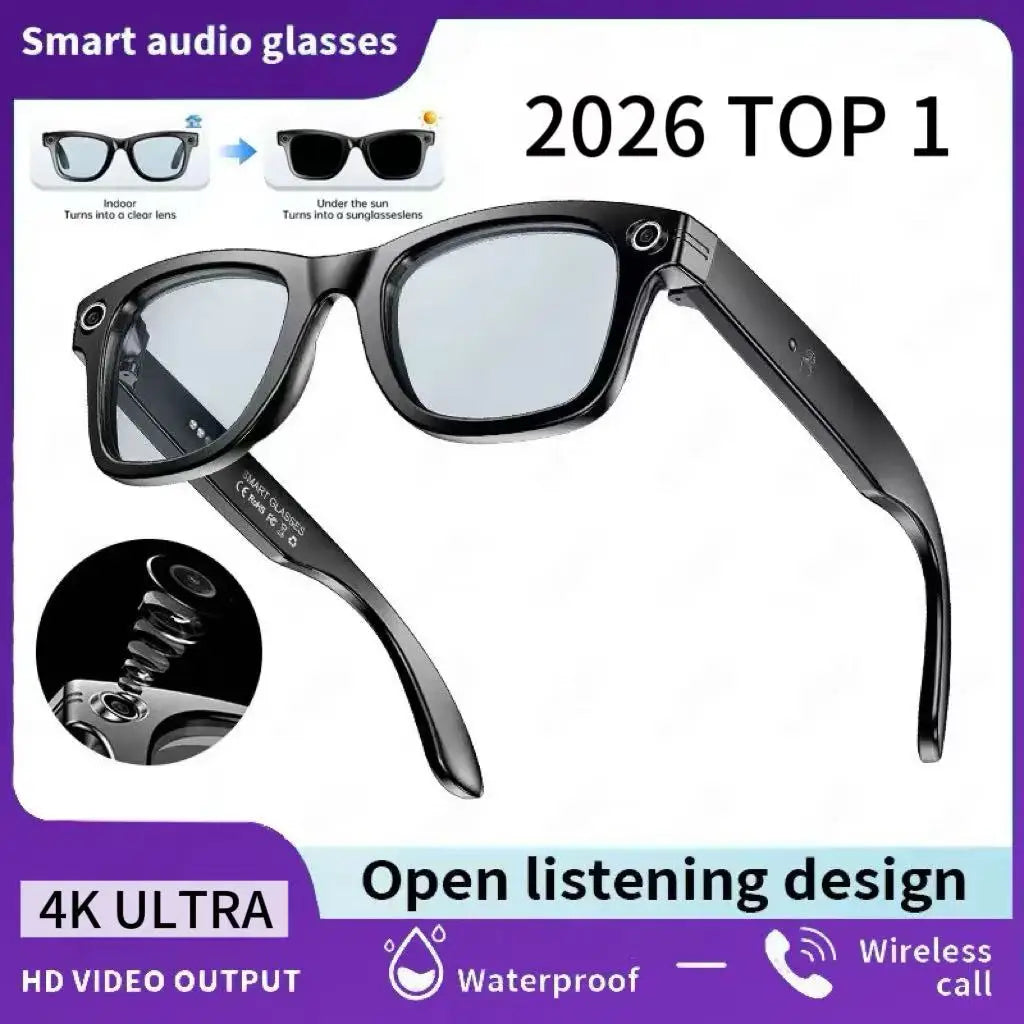 TOP 1 for Meta AI Smart Glasses 13MP Camera Video Recording 100+ Languages Translation Sunglasses Bluetooth Call Music Play