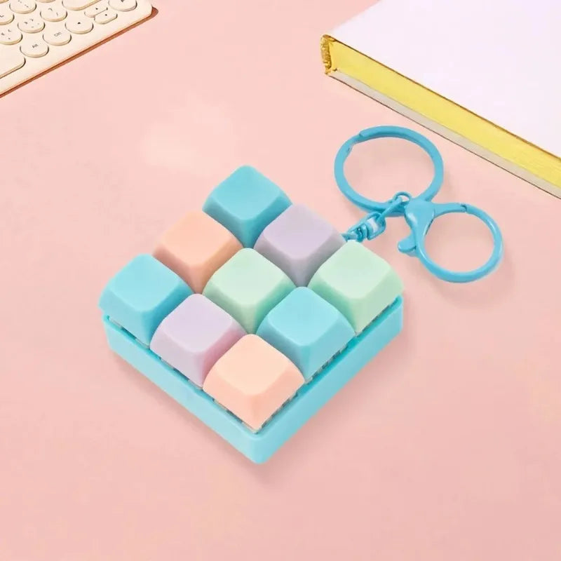 Tetris Fingertip Stress Relief Keychain