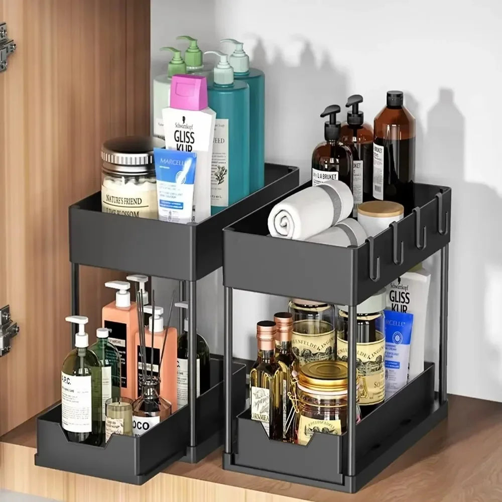 Sliding Basket Kitchen Organizer