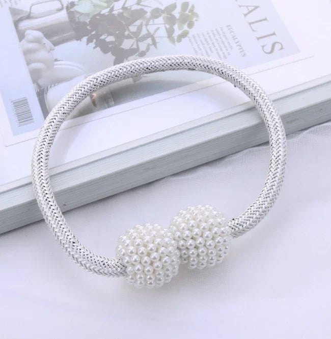Pearl Magnetic Curtain Tiebacks