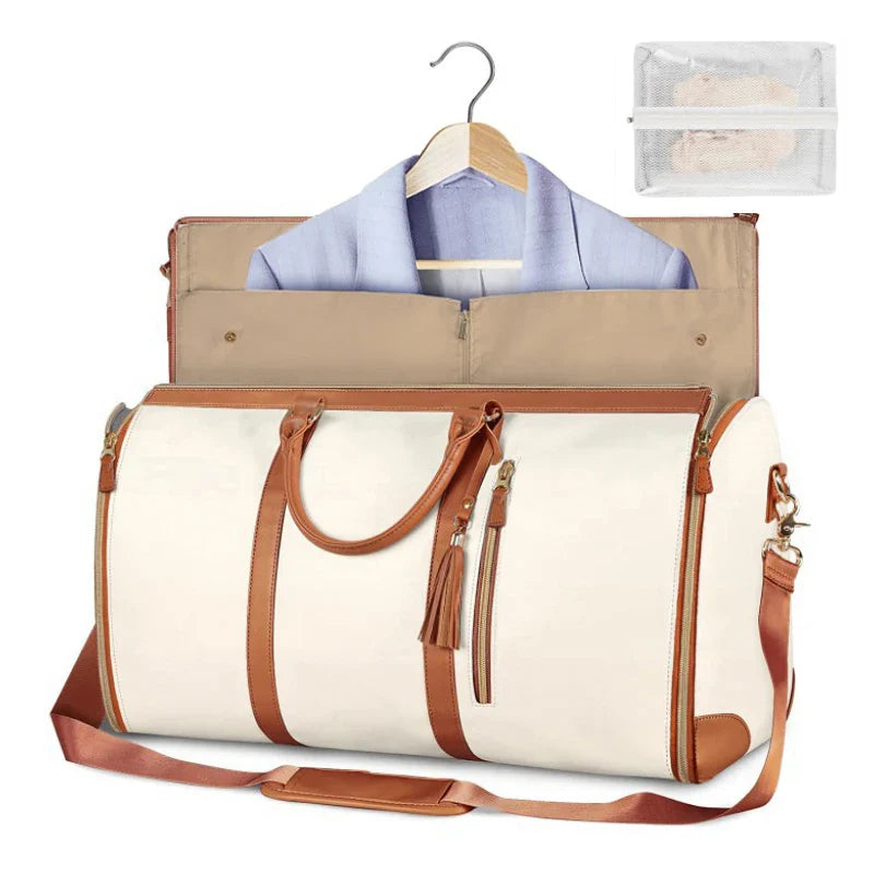 Women’s Foldable Leather Travel Bag