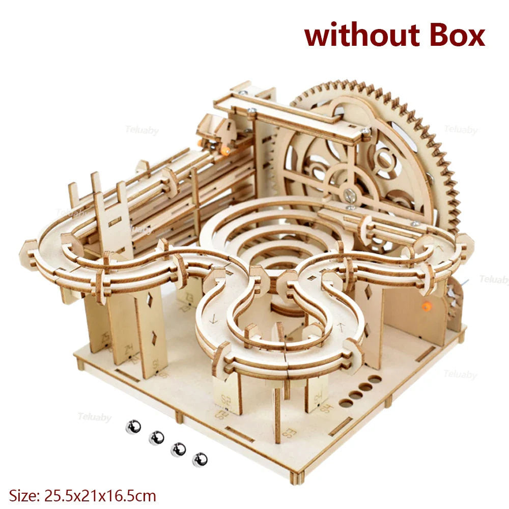 3D Wooden Puzzle Marble Kit