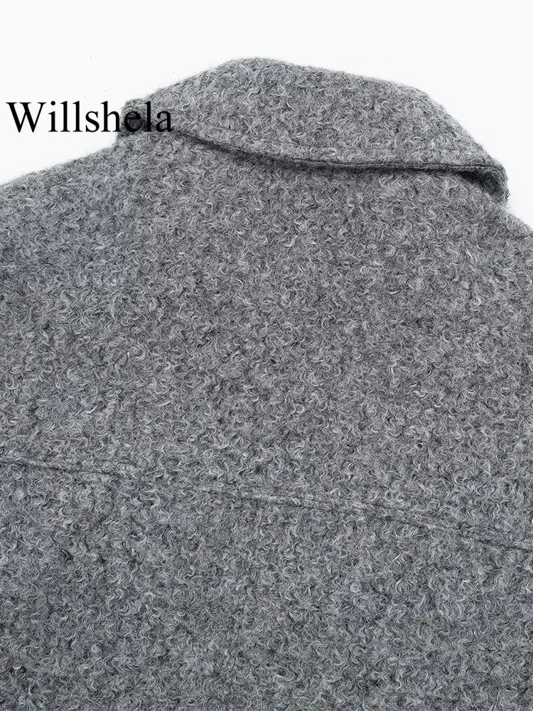Willshela Women Vintage Zipper Jacket