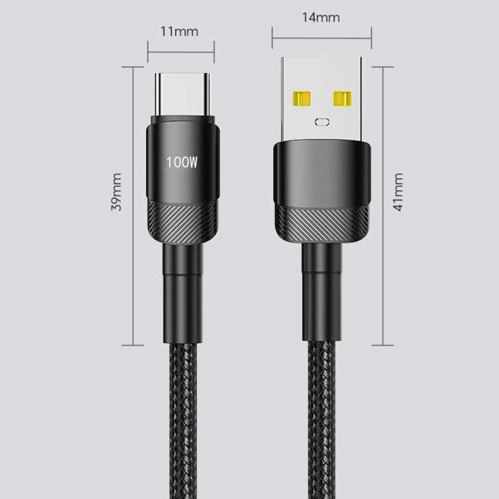 PD 100W USB Type C Cable