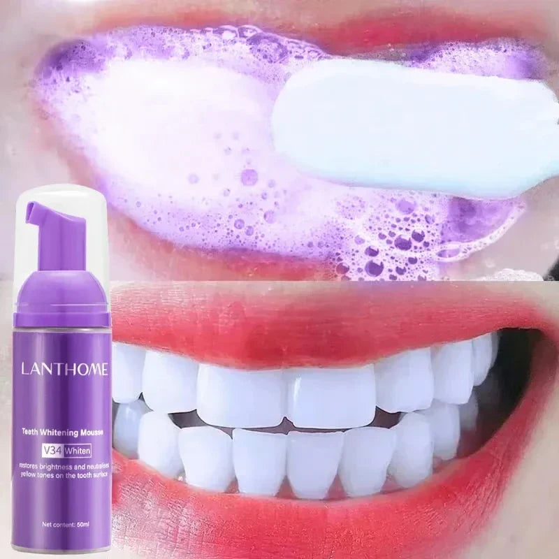 V34 Teeth Whitening Mousse Toothpaste