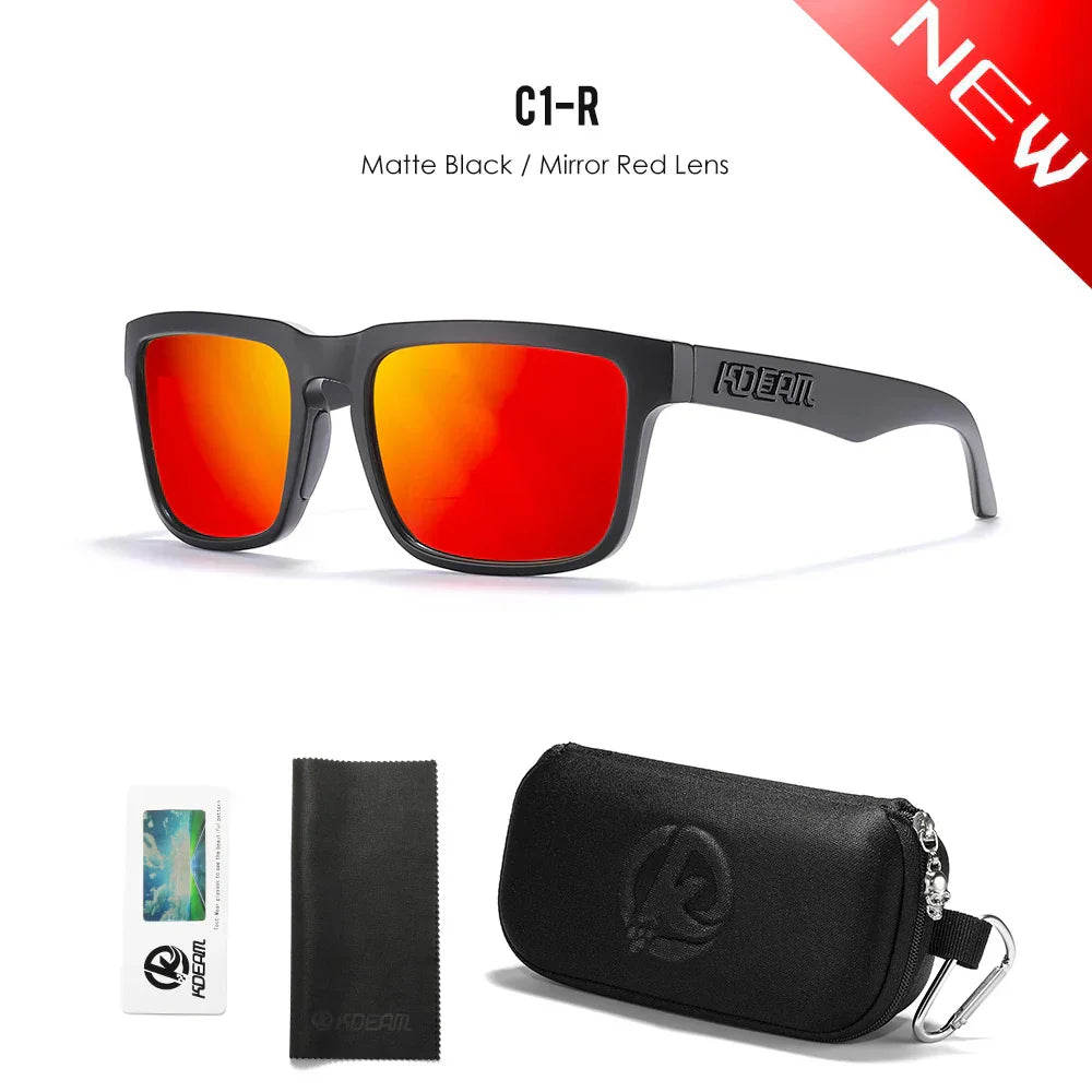 KDEAM Polarized Unisex Square Sunglasses