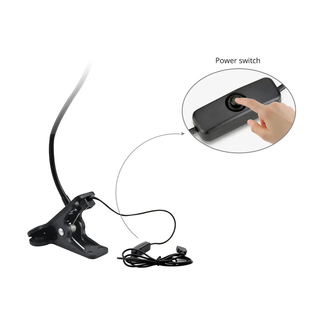 USB Clip LED Reading Lamp