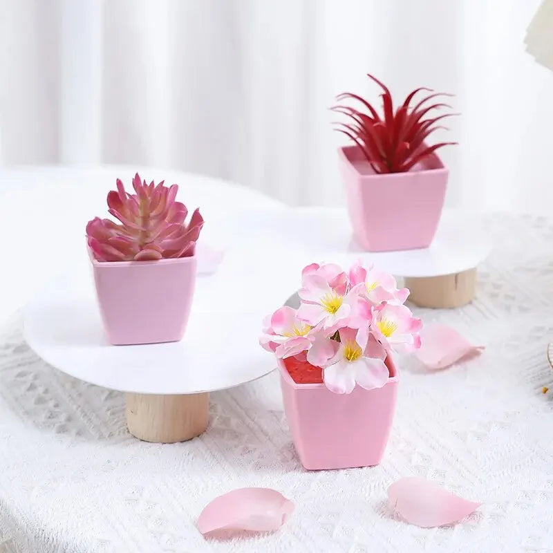 Year-Round Faux Potted Flowers