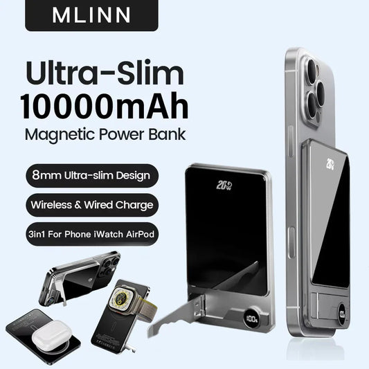 10000mAh Ultra Slim MagSafe Power Bank