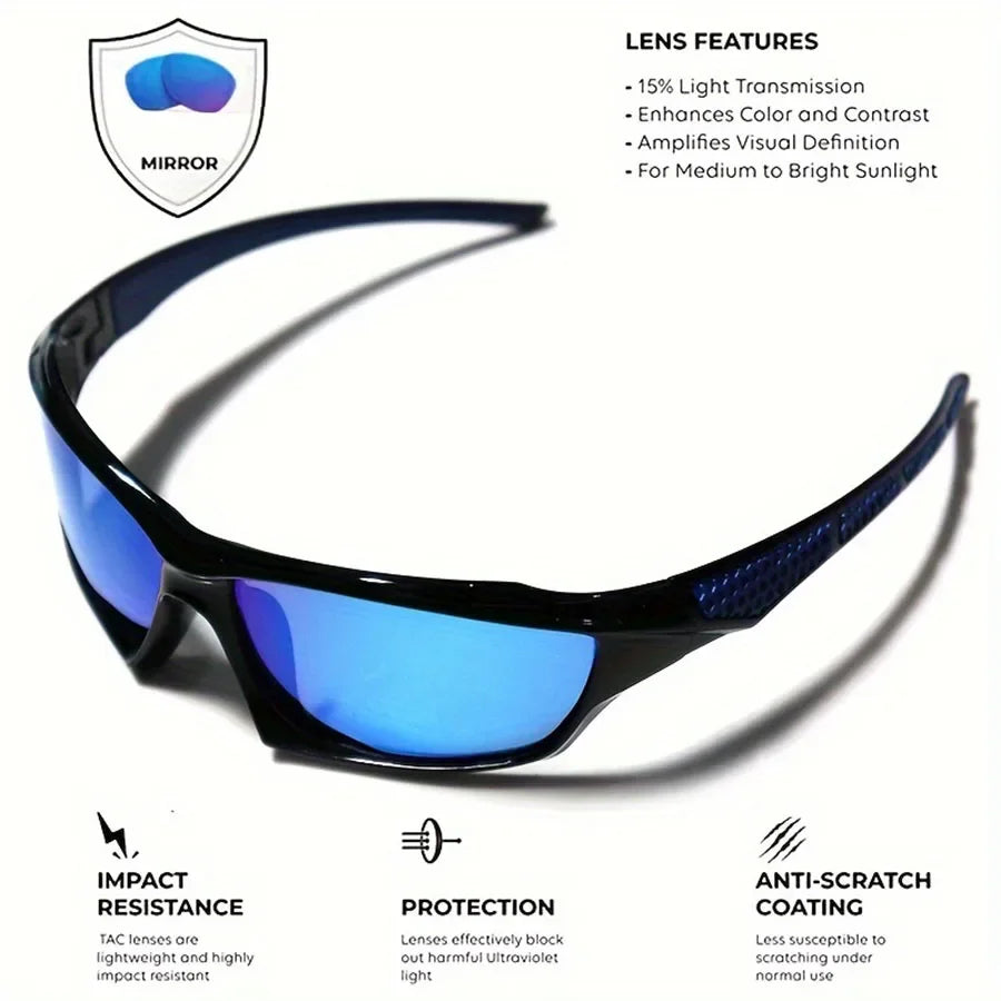 Polarized Sports Round Frame Sunglasses
