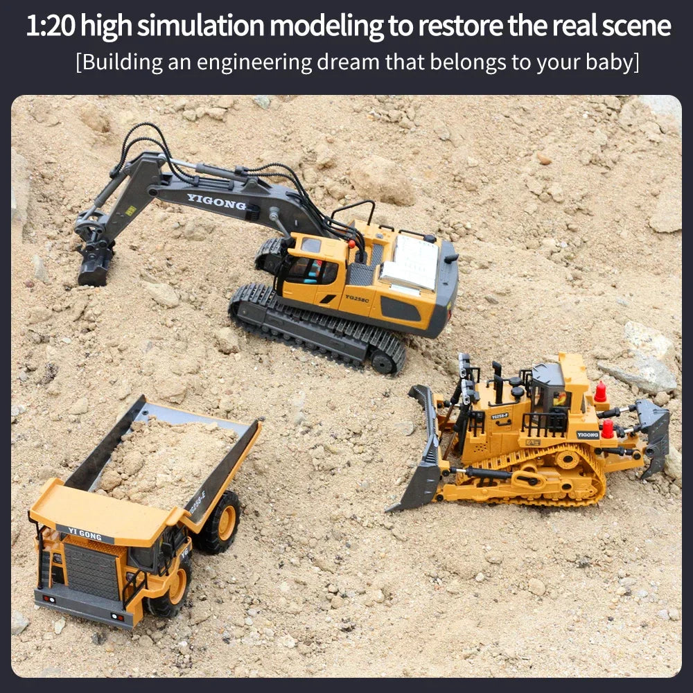2.4G RC Excavator Dump Truck