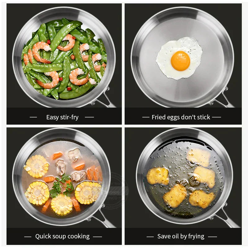 Steel Frying Pan for Steak