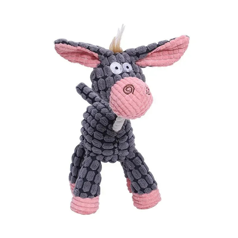 Corduroy Animal Dog Toy