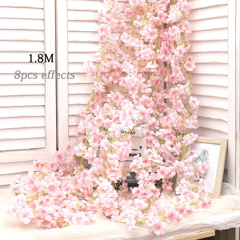 Kahaul Silk Cherry Blossom Vine
