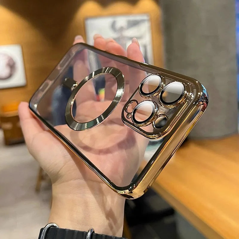 Luxury Magnetic Clear MagSafe Case