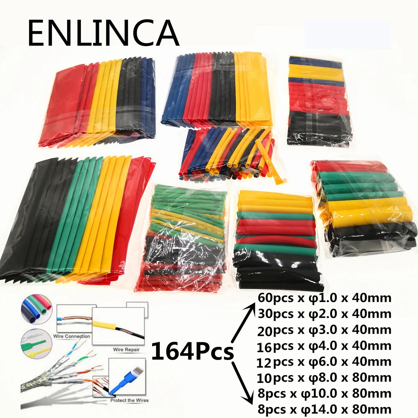 Heat Shrink Tubing Kit Set