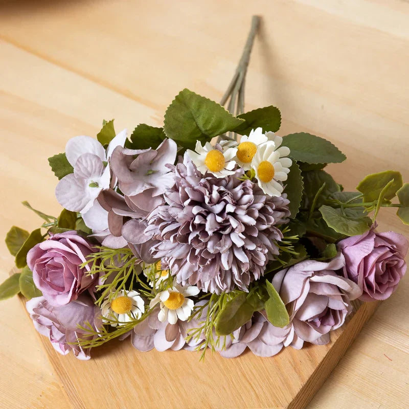 Silk Dandelion Flower Bouquet