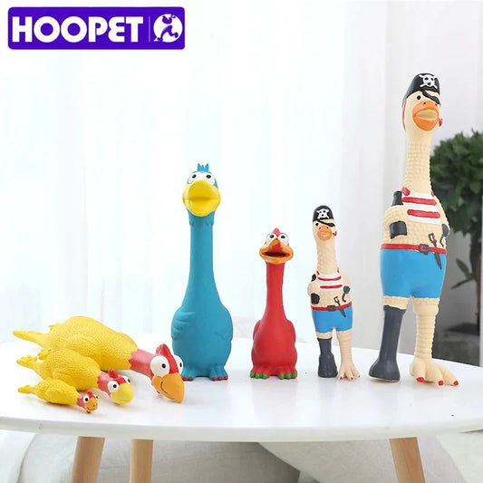 Funny Squeaky Chicken Dog Toy