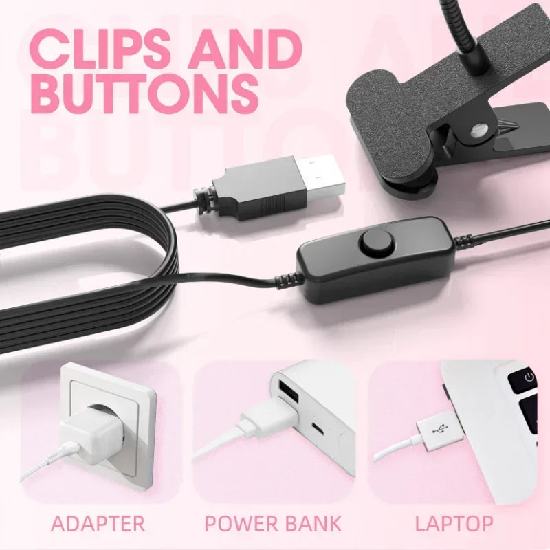 Clip-On Mini UV Nail Lamp