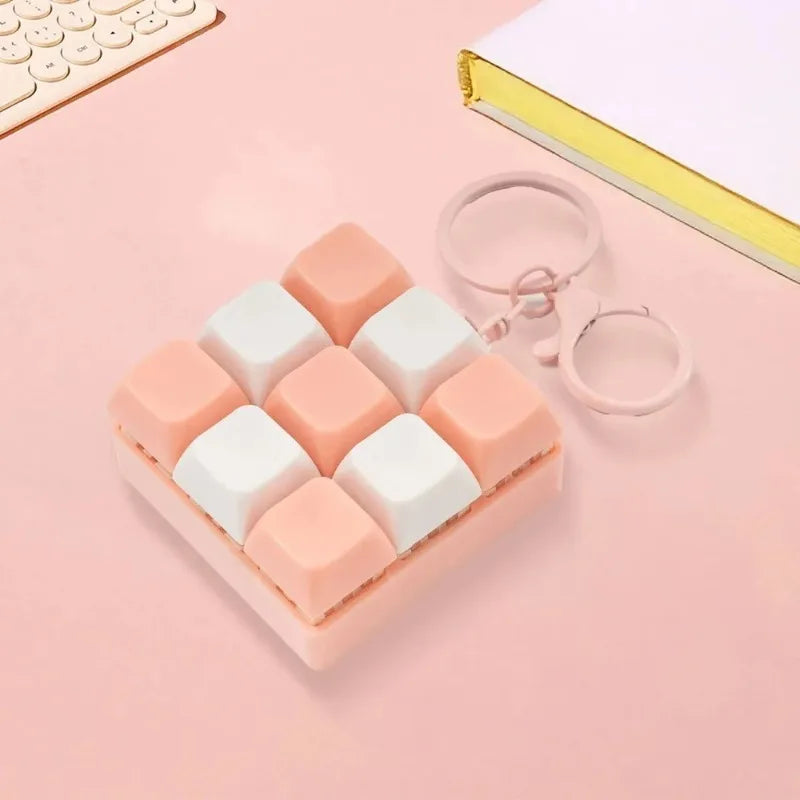 Tetris Fingertip Stress Relief Keychain