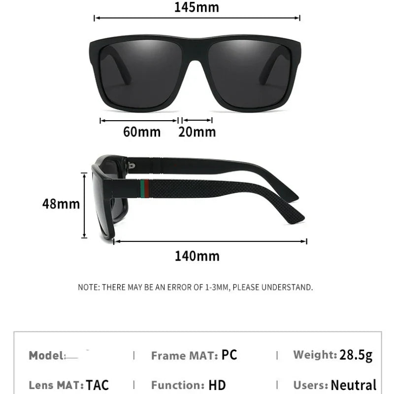 Oversized Polarized Vintage Sunglasses UV400