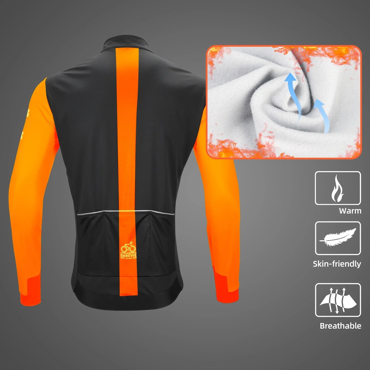 DAREVIE Men's Windproof Cycling Jacket