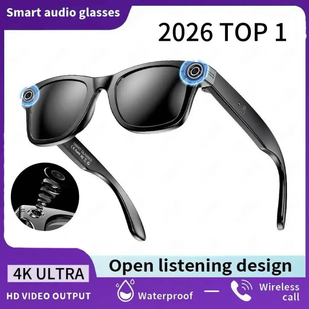 TOP 1 for Meta AI Smart Glasses 13MP Camera Video Recording 100+ Languages Translation Sunglasses Bluetooth Call Music Play