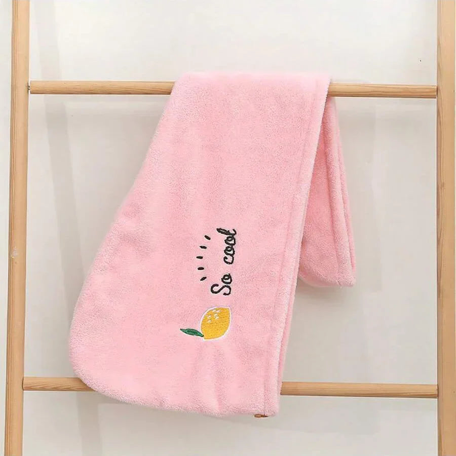 CozyFleece Embroidery Hair Cap