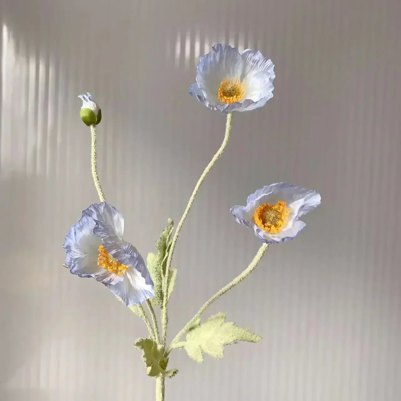 Silk Poppy Flower Stem
