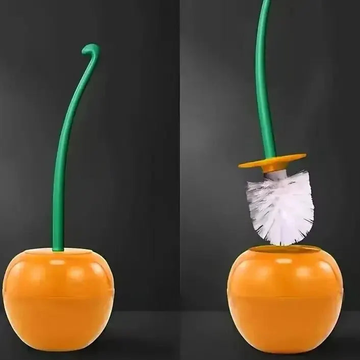Cherry-Shaped Toilet Brush Set