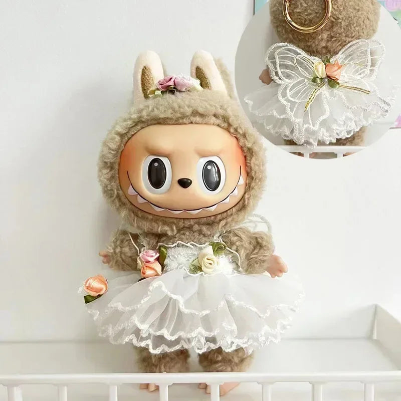 17cm Labubu Hoodie Outfit