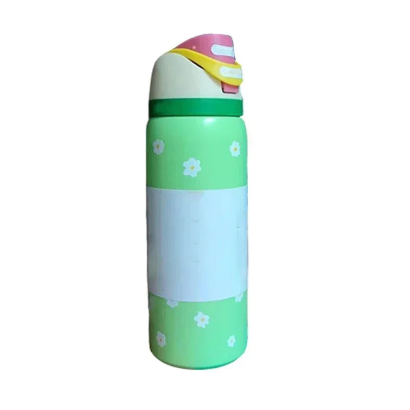 Owala Flower Pink Straw Bottle