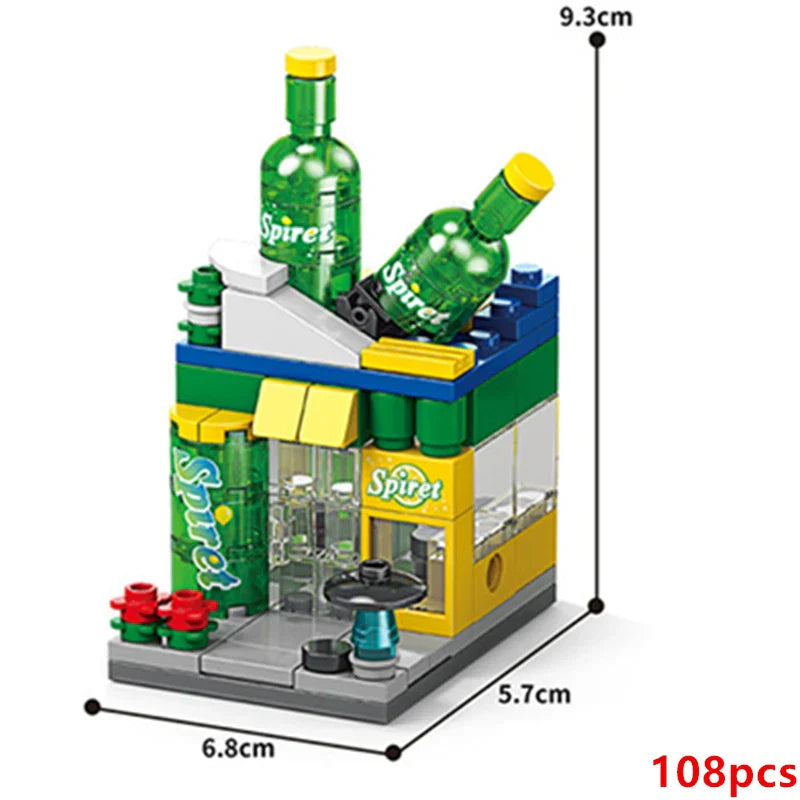 DIY Coffee Shop Building Blocks