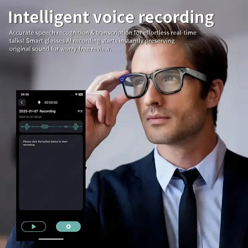 TOP 1 for Meta AI Smart Glasses 13MP Camera Video Recording 100+ Languages Translation Sunglasses Bluetooth Call Music Play