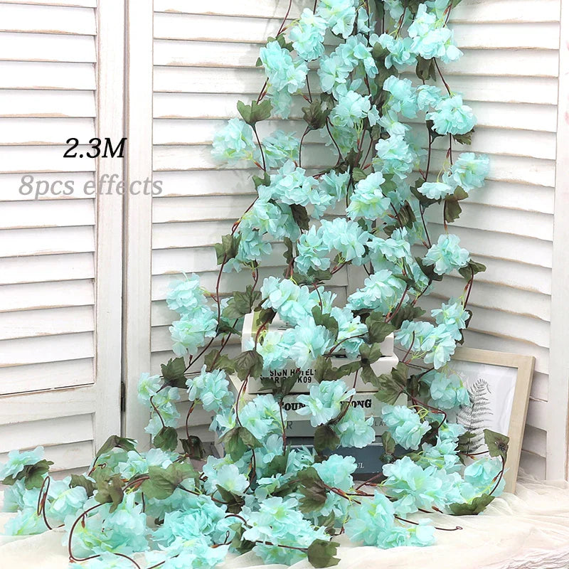 Kahaul Silk Cherry Blossom Vine