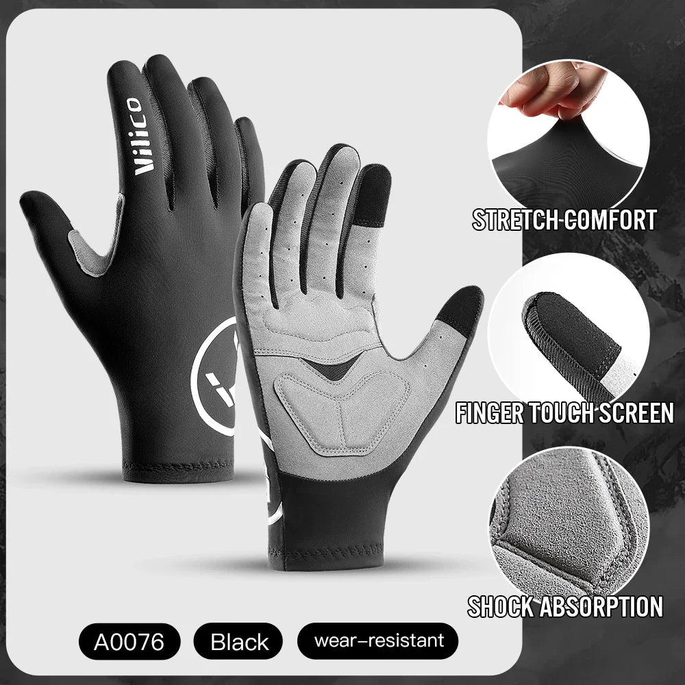 Touchscreen Full Finger Cycling Gloves