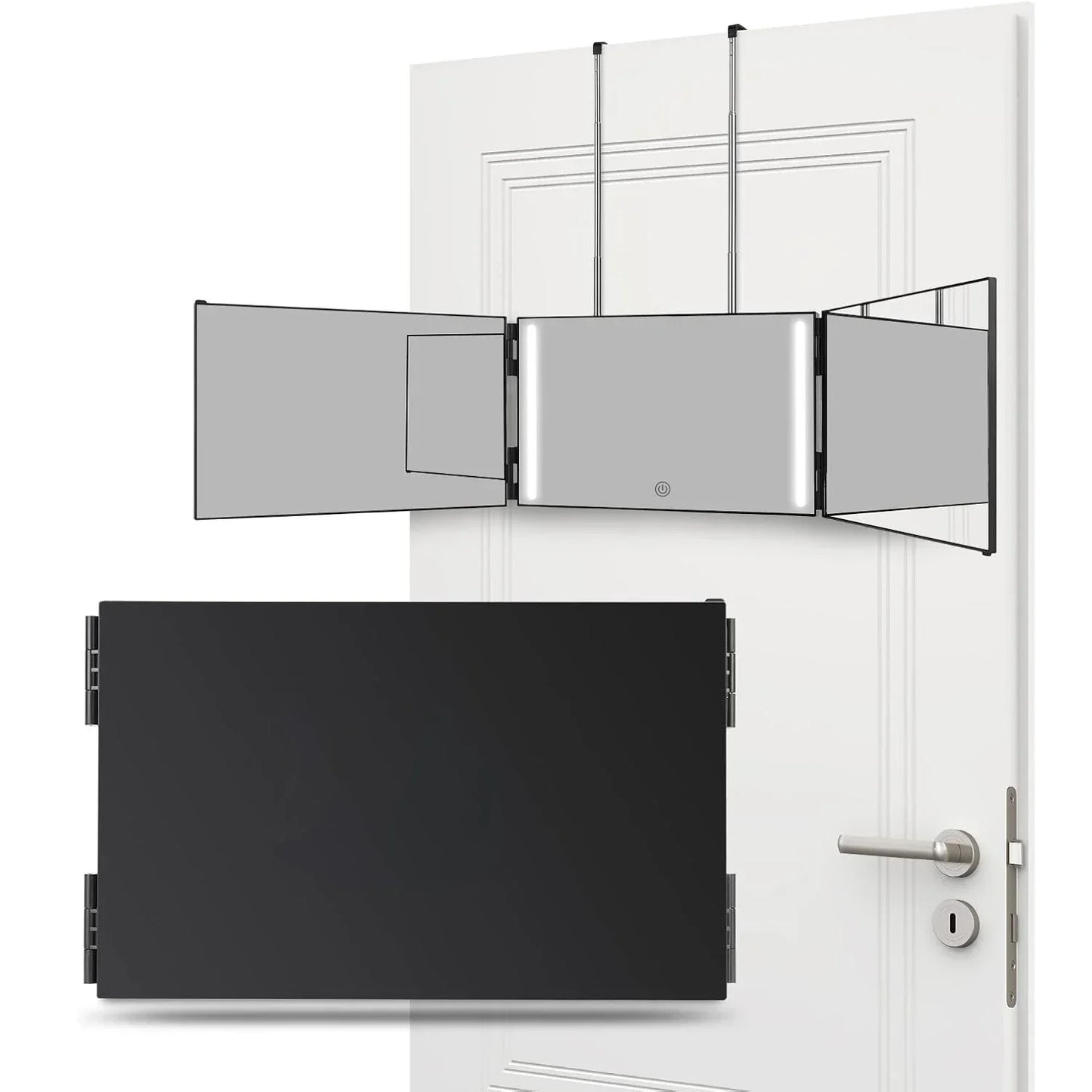 LED 3-Way Self Haircut Mirror