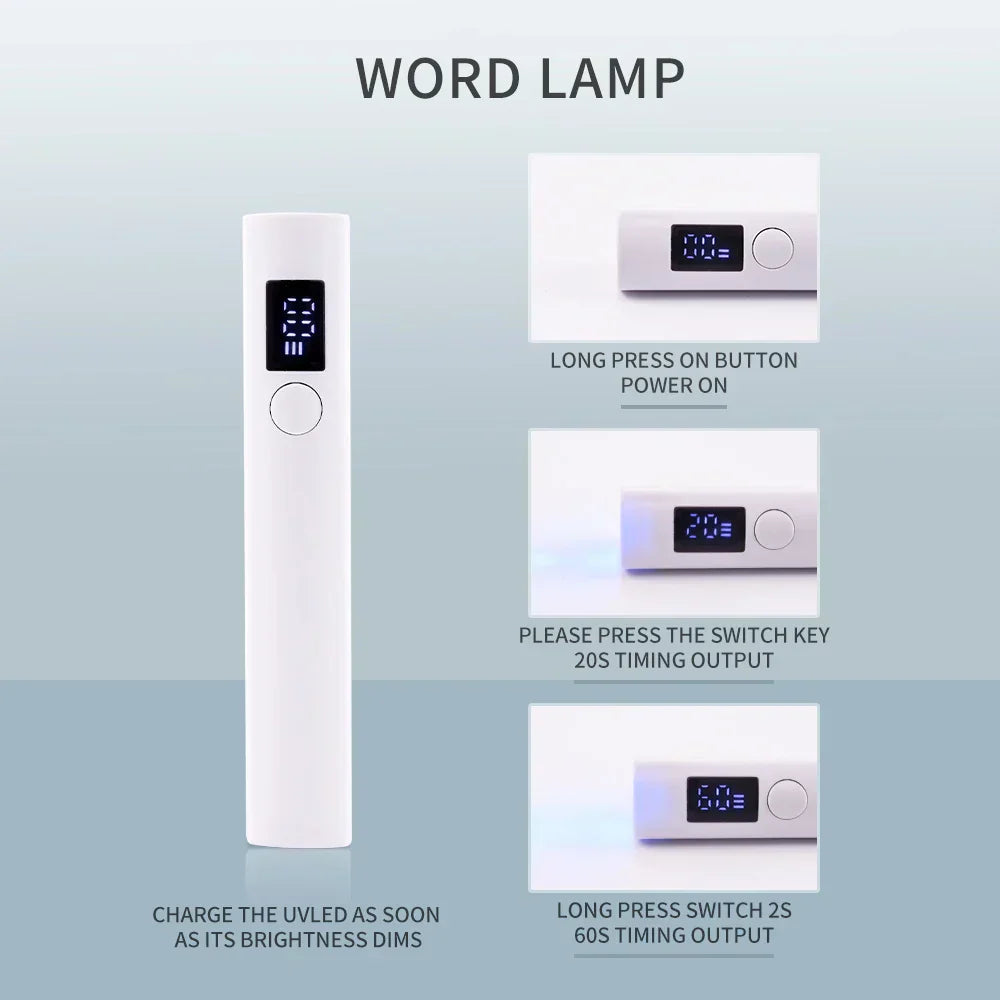 Portable Rechargeable UV Nail Lamp